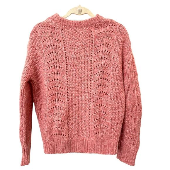 Rails Pink Crew Neck Sweater - Picture 3 of 5